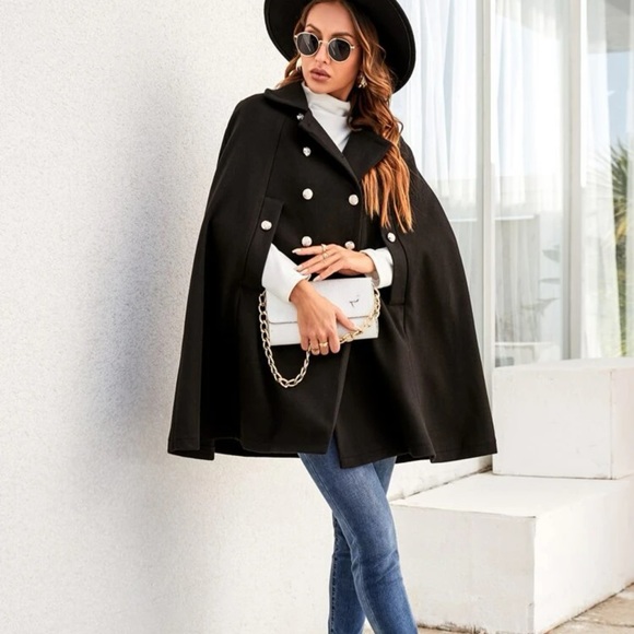 Super cute and elegant woman overcoat cape - Picture 2 of 6